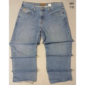 Cinche (38x36) Baggy Straight Boot Cut Blue Denim Jeans
